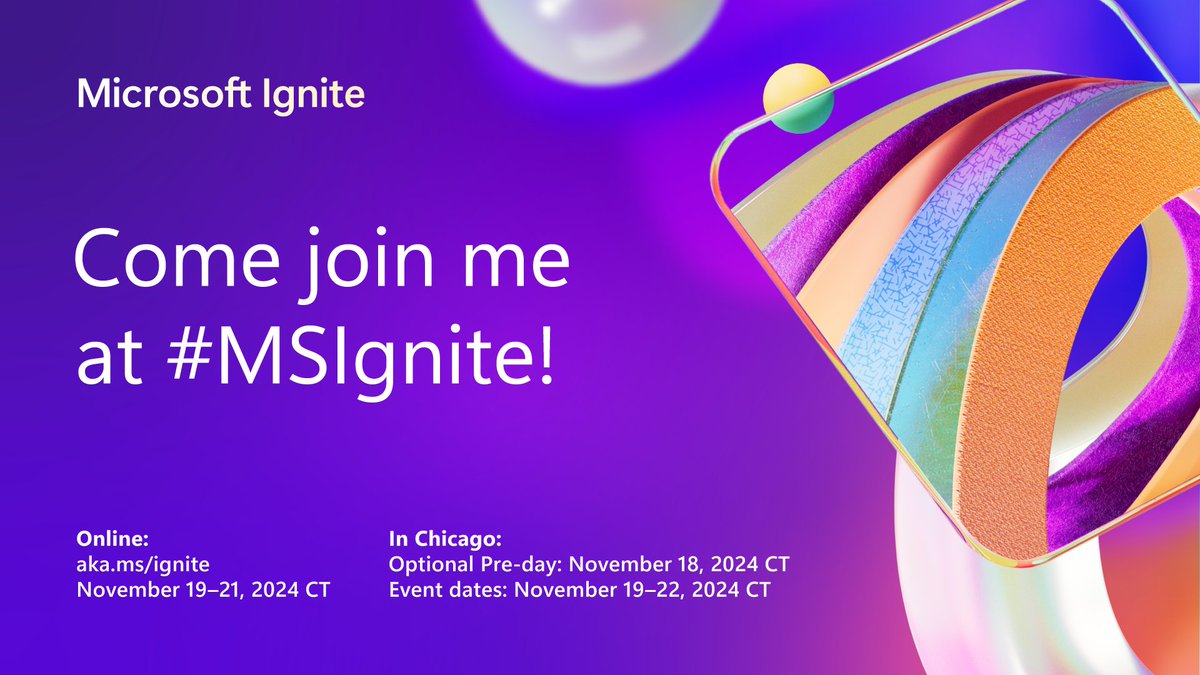 Heading now to #MSIgnite as #AzureAI #Expert and speaker on #GLOBALAICOMMUNITY  - so excited first time #Chicago and #MicrosoftIgnite🤩🎉🍀

#mvpBuzz #Azure #AI #Developers