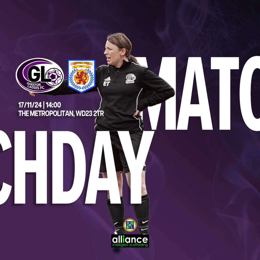 We welcome @ampthilltownfcladies to The Met this afternoon 💜⚽

#GLFCFirsts | <a href="/GarstonLadiesFC/">Garston Ladies FC 💙</a>