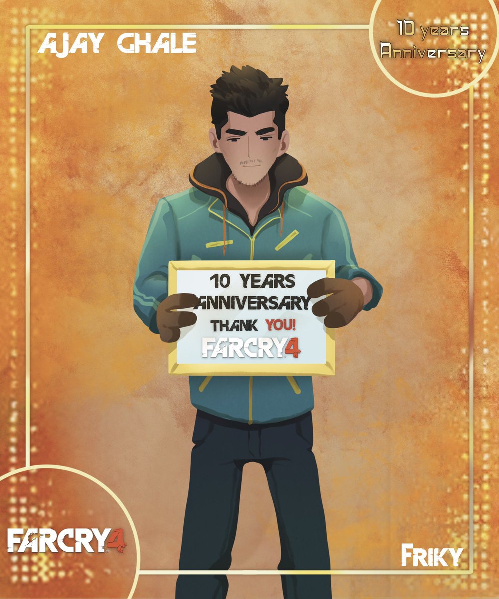 friky_art's tweet photo. #Farcry4 - Ajay Ghale
.
I love how a part of Far Cry community feel so protective towards him, he’s so precious. I like him, even if we don’t hear much about him. I wish I could learn more about him tho. I love Ajay!
.
#Farcry4anniversary @FarCrygame https://t.co/Gk7oATGiLi