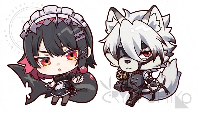 デフォルメエレン&ライカン不備なければ冬コミに持っていきます～#ゼンゼロ #zzzero 