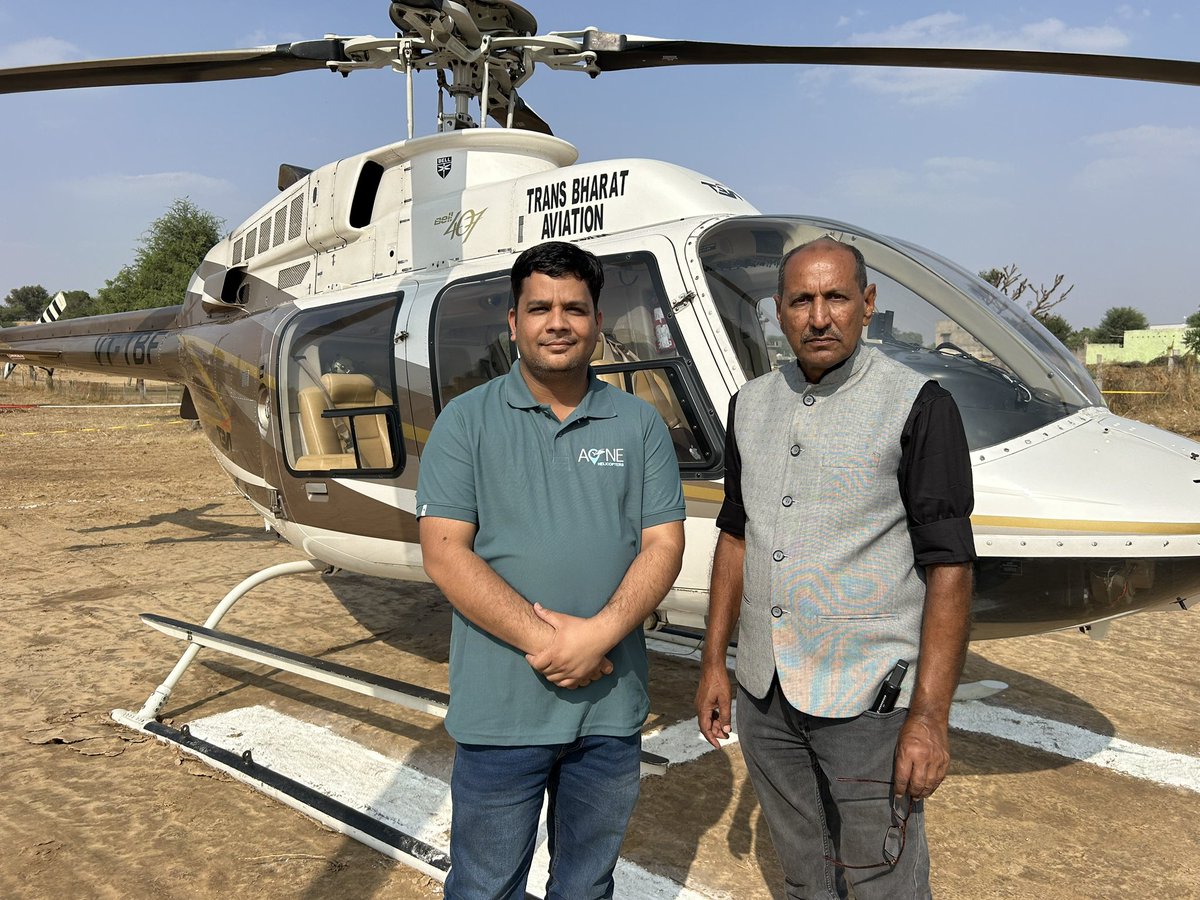 ratansingh's tweet image. A One Helicopter Co के ceo सोहन सिंह जी नाथावत के साथ
