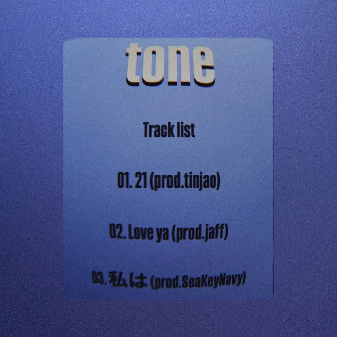 pure__miz's tweet photo. 【Release Info】
⁡
Mamiz - tone
⁡
2024.11.20 Release
⁡
Tracklist
01. 21 (prod.@tinjao )
02. Love ya (prod.@__jaff__ )
03. 私は (prod.@sknvy_ )
⁡
Rec,Mix,Mastered by鷹の目(@takanome ) at Studio NEST

✅ https://t.co/dwp4oBTgbP