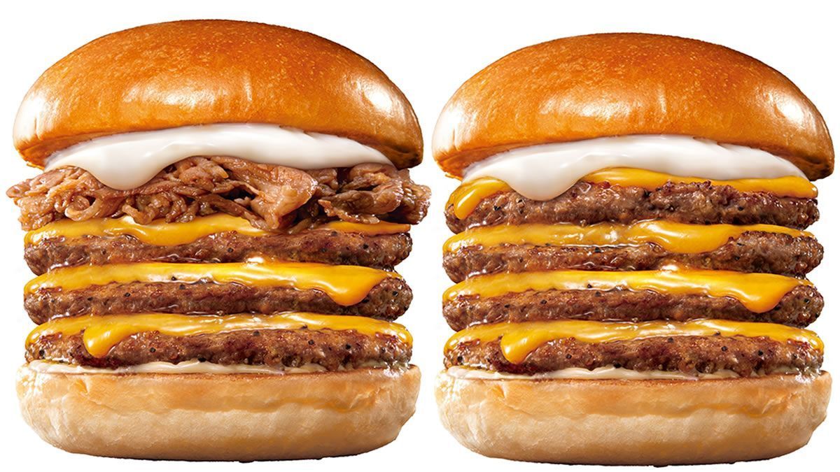 event_checker's tweet photo. 11/22(金)-29(金) ロッテリアで"肉の日"キャンペーン開催。「キング牛カルビ 絶品チーズバーガー」「キング 絶品チーズバーガー」など3商品を販売。テイクアウトOK→https://t.co/x5IkEj1vdU https://t.co/okFENf4Ij9