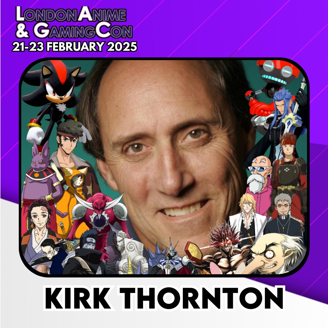 We are excited to announce Kirk Thornton will be returning to London Anime &amp; Gaming Con 2025!

Read more about Kirk Thornton at: smpl.is/9uygm

#LondonAnimeCon #AnimeConUKLondon #UKConventions #ShadowTheHedgehog