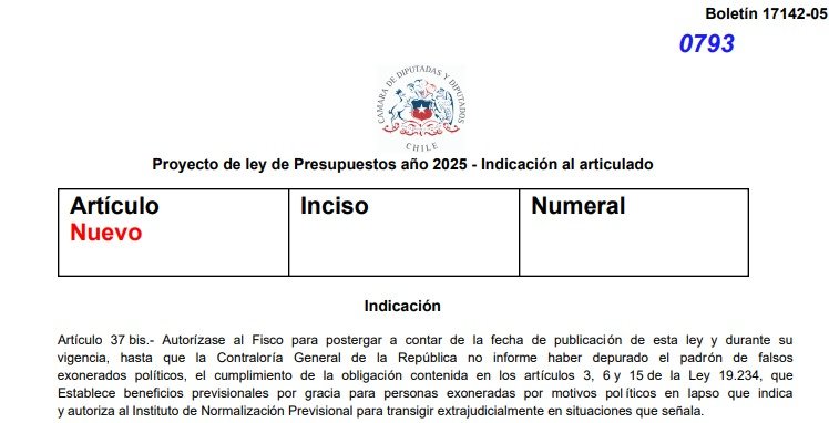 Jou_Kaiser's tweet photo. La cámara de diputados rechazó indicación a la ley de presupuestos de mi autoría, que bloqueaba el pago de beneficios a exonerados polticos, mientras no se depurase el padrón de falsos exonerados. A favor votó sólo la oposición. El saqueo continua... https://t.co/iGlv3fKgjt