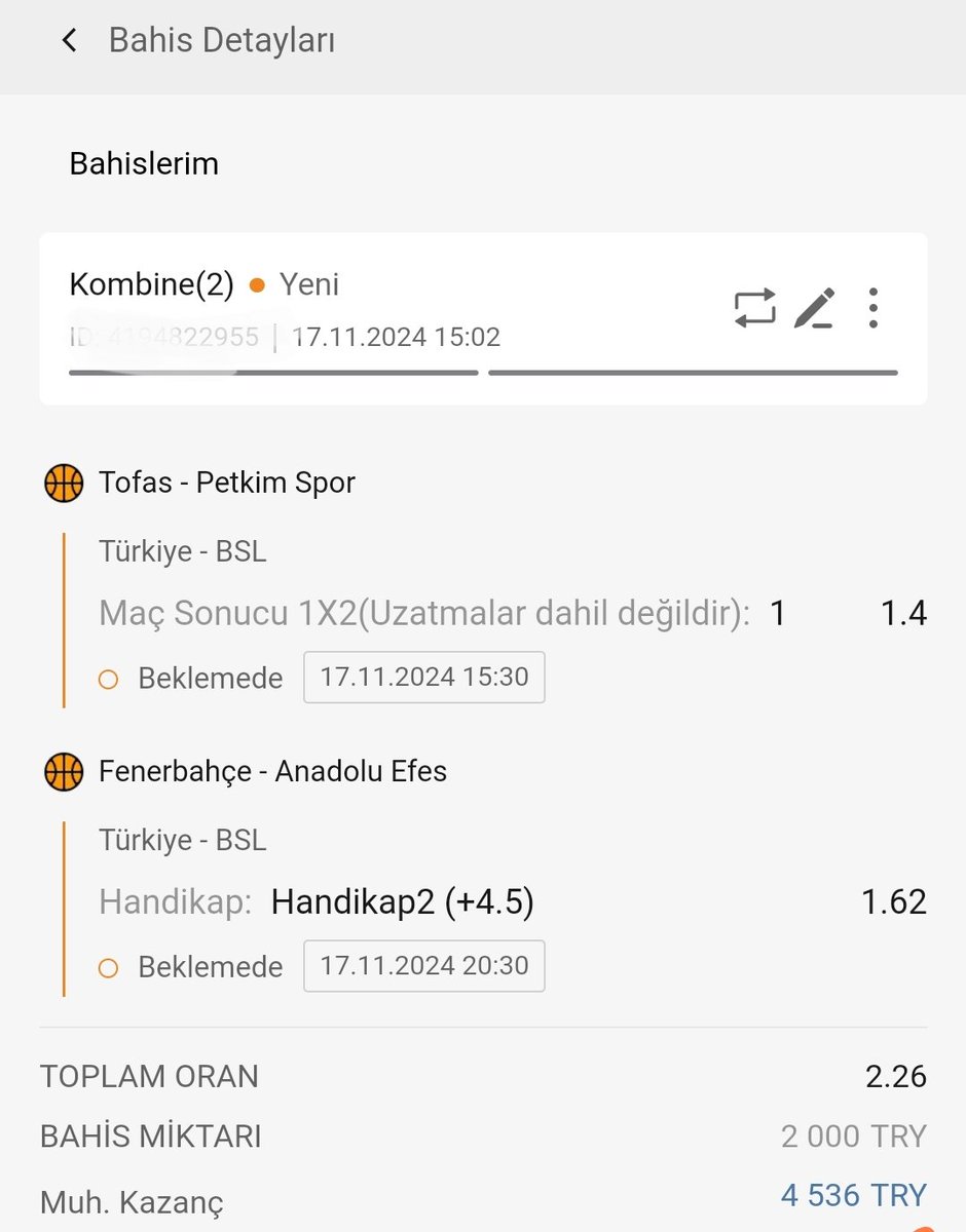 Günün son kuponu 
Önceki kupon doğru bahisti ama yerli oyuncuların aptallıkları yapacak bir şey yok onlarca serbest atış atamayan aveller neyse burda toparlayalım ayağa kalkalım.