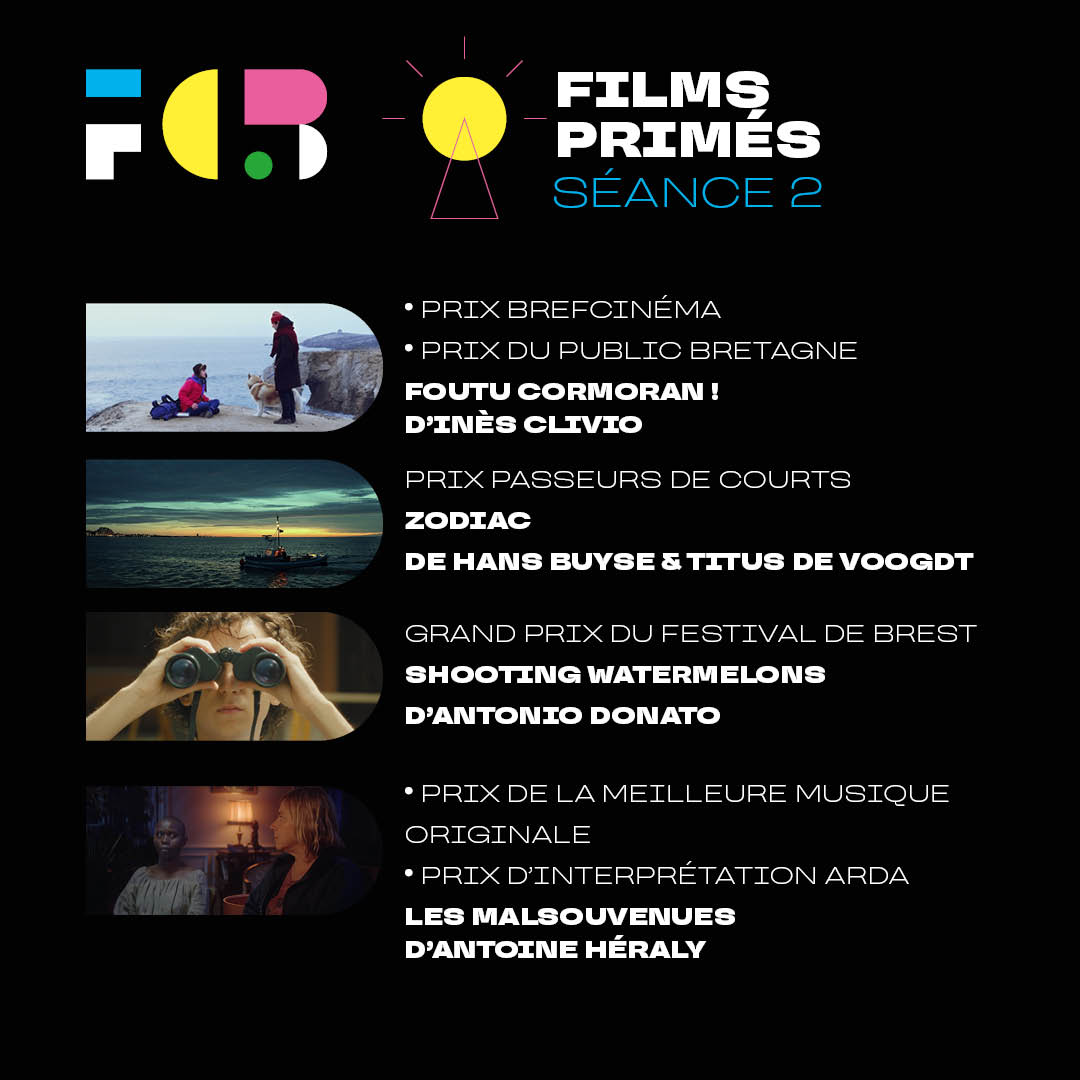 🏆 VENEZ DÉCOUVRIR LES FILMS PRIMÉS DE LA 39e ÉDITION !

👏 Deux séances spéciales vous attendent cet après-midi (16h) et ce soir (19h) au Grand Théâtre du Quartz pour découvrir les films primés des compétitions Bretagne, France et Europe.