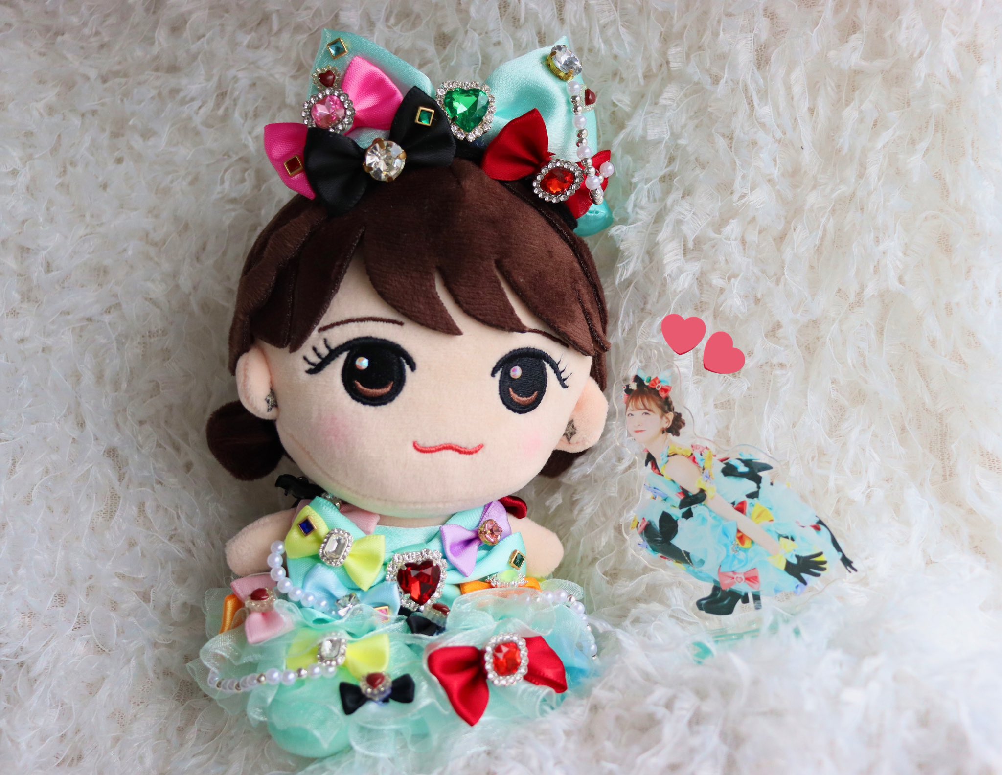 ぬおちゃんページ♡ゆいちゃんバタフライちびぬい衣装 フルーツジッパー ちびぬい ぬい服 櫻井優衣ちゃん風 バタフライ