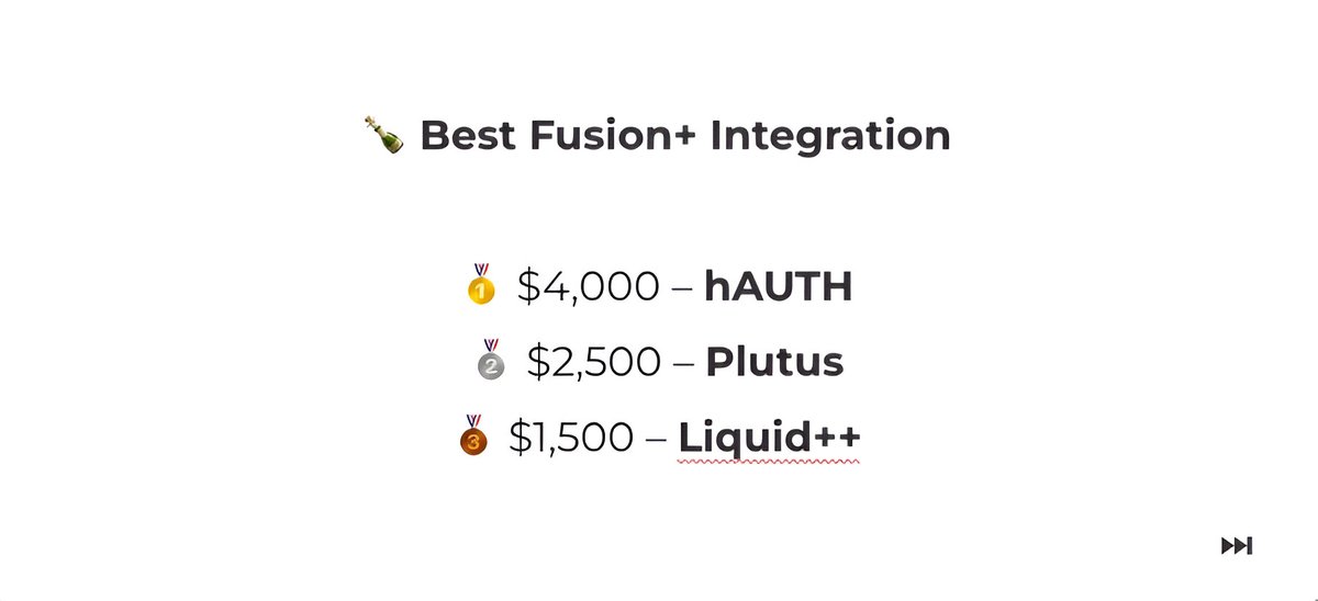 Here they are: the brilliant minds of the <a href="/ETHGlobal/">ETHGlobal</a> Bangkok hackathon 🇹🇭

With 43 submissions, teams competed for $20,000 in bounties across three of 1inch's tracks. Congrats to the winners 🎊

1️⃣ Best Fusion+ Integration
🥇 $4,000 - hAUTH
🥈 $2,500 - Plutus
🥉 $1,500 - Liquid++