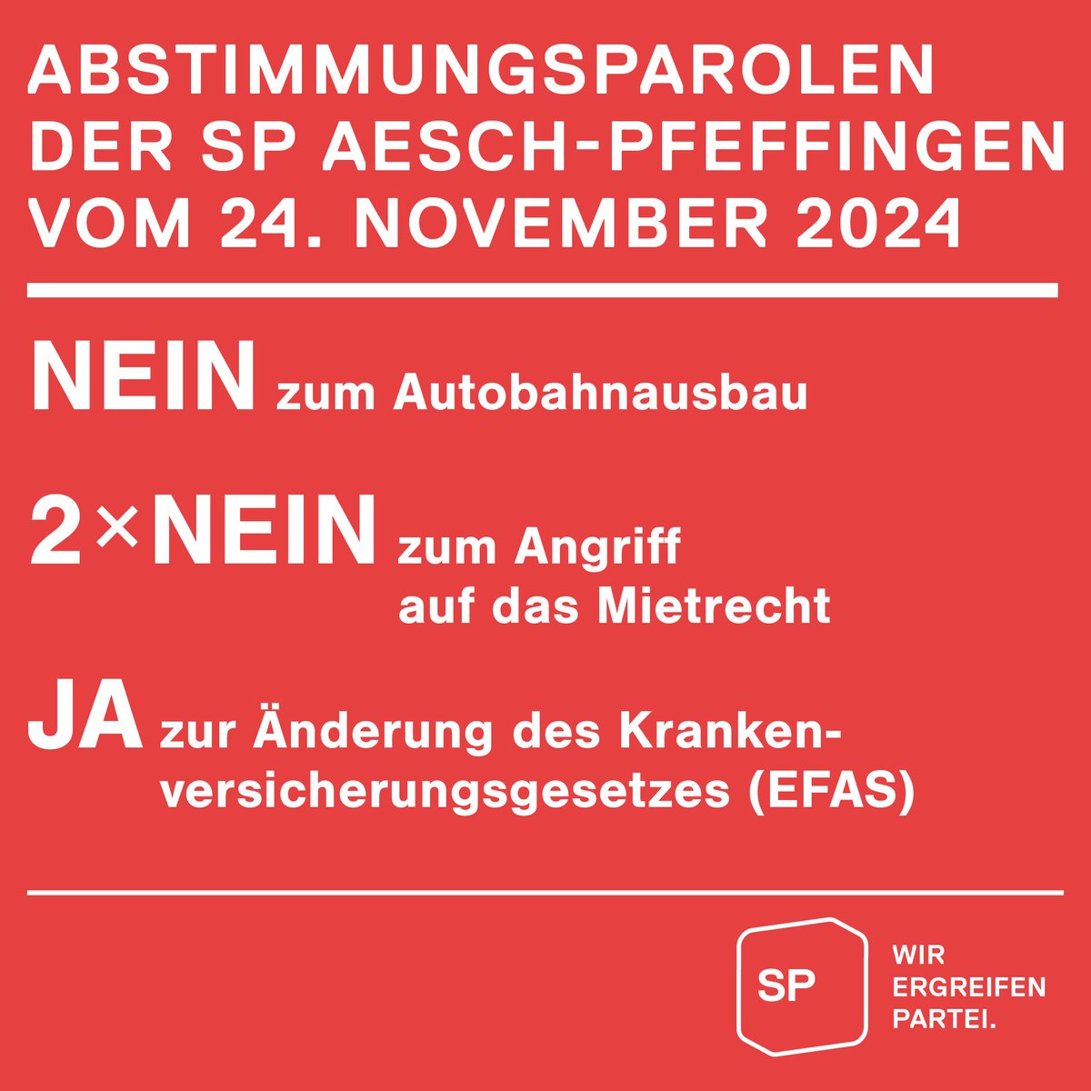 SPAeschPfeff's tweet photo. Unsere Parolen für den 24. November:

https://t.co/PpDom2SsPG https://t.co/i1539JgfVB