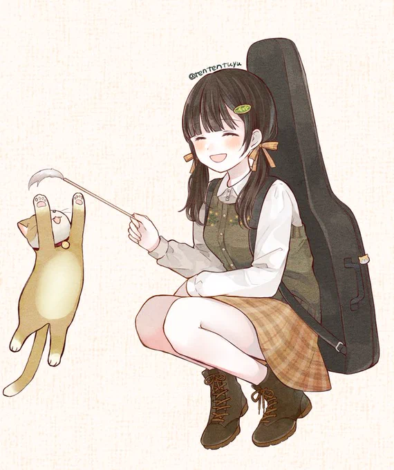ネコチャーン新刊に入れた個人的にお気に入りなカット#創作#オリジナル 