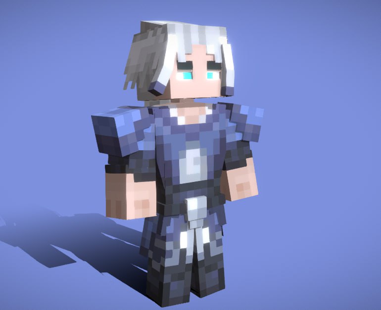 BloodharborR's tweet photo. ⚜️Model The series character 

📷Look at 3d https://t.co/zcdj90zElj

#Blockbench #Blockbuster #minecraft #3DModel #modeling   #Cyberpunk #characterart https://t.co/BlBX4ix0GM