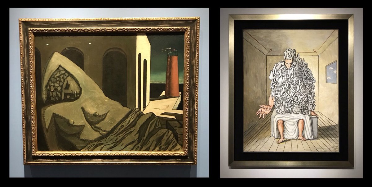 edwardaX666's tweet photo. 神戸市立博物館『デ・キリコ展』

油彩画やテンペラ画等の絵画だけでなくキリコらしい形而上的な作品を立体化した金属製の彫刻も多数展示されており強烈な輝きと存在感を放っていた。図録の表紙にもなっているマヌカンが描かれた『預言者』や『形而上的なミューズたち』を始め数点の作品は撮影が可能。 https://t.co/wBAKdycgF9