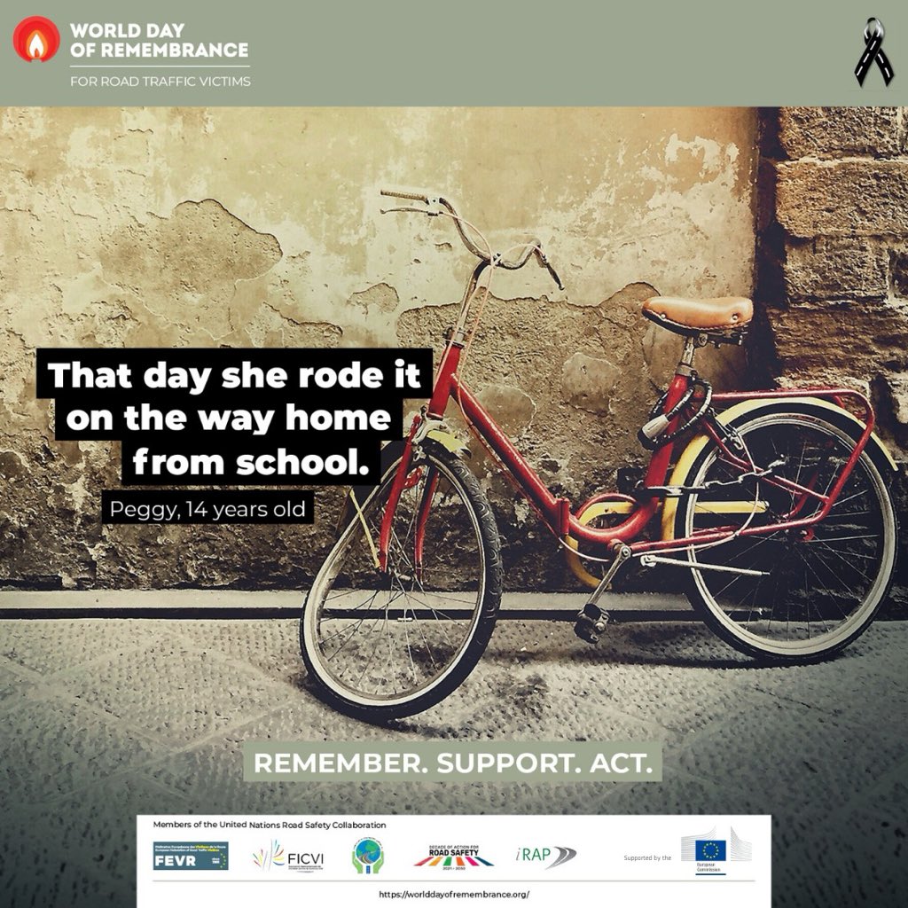MagdaKopczynska's tweet image. 🕯️Today is the World Day of Remembrance for Road Traffic Victims. Let’s remember those who lost their lives & support those who’ve been injured or lost loved ones.
Every life lost on our roads is one too many. We all need to do more to reach #VisionZero.
#WDoR2024 #RoadSafety