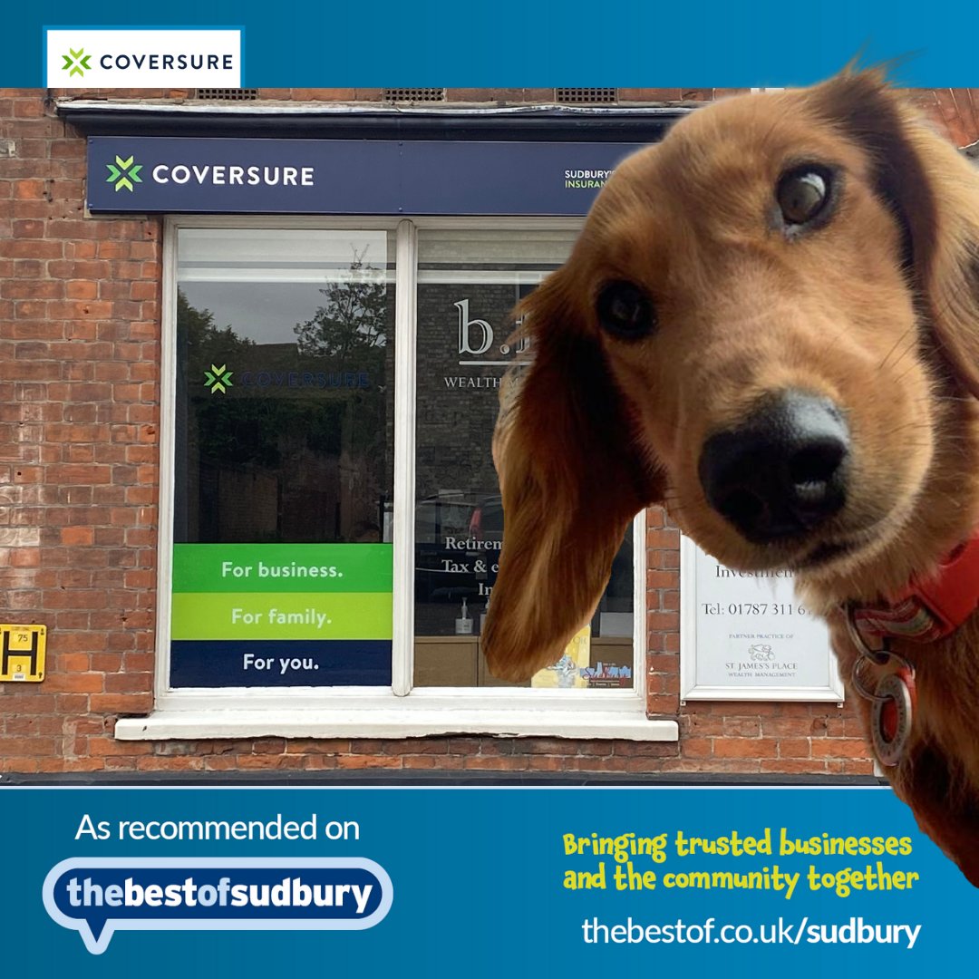 bestofsudbury's tweet image. Coversure Insurance Services Sudbury is a commercial and personal insurance broker providing affordable insurance products and services to meet your needs. Click on the link below and read their profile on the bestof Sudbury
#thebestofsudbury
#sudburysuffolk
#insuranceservices