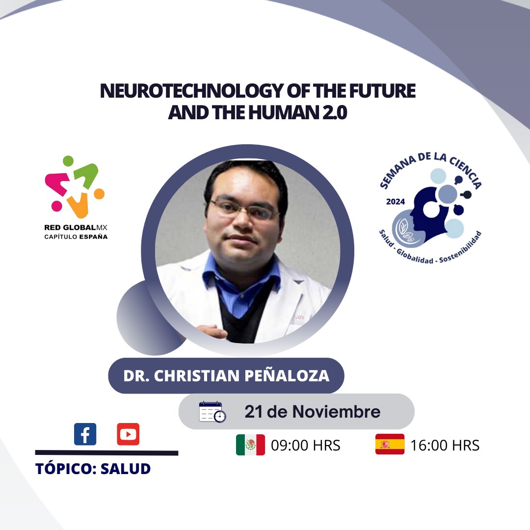 ¡CONOCE A NUESTROS PONENTES!

𝑺𝒆𝒎𝒂𝒏𝒂 𝒅𝒆 𝒍𝒂 𝑪𝒊𝒆𝒏𝒄𝒊𝒂 2024
Salud y sostenibilidad para un mundo en equilibrio

 𝐼𝑛𝑠𝑐𝑟𝑖𝑝𝑐𝑖𝑜𝑛𝑒𝑠 👇
forms.gle/j72xk2VS7aRUMs…

𝑫𝒆𝒔𝒄𝒂𝒓𝒈𝒂𝒓 𝒆𝒍 𝒑𝒓𝒐𝒈𝒓𝒂𝒎𝒂 👇
drive.google.com/file/d/11SfOHY…