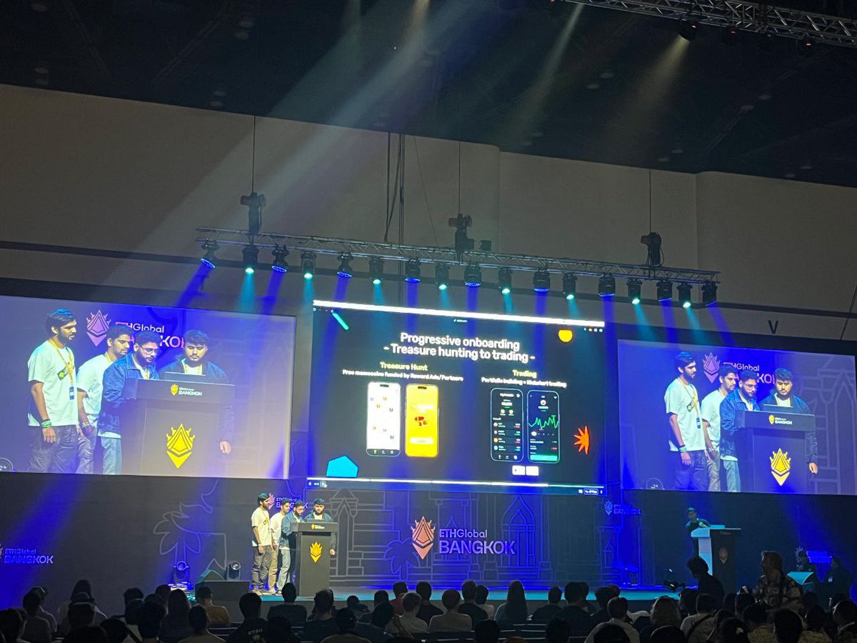 yuki__app's tweet photo. Won two finalists in this Devcon: ETH Global and Monad Madness 🏆🏆

We came up with the idea 2 weeks ago as the evolution of @checkin_xyz, and decided to start developing from @ethglobal.

And super happy to pitch on @monad_xyz Madness and won TOP10, and most importantly, got the shoutout from @keoneHD 🔥

Our main focus will be on @lootgoapp, so please follow us and stay tune!

Gmonad, Migglish and see you soon