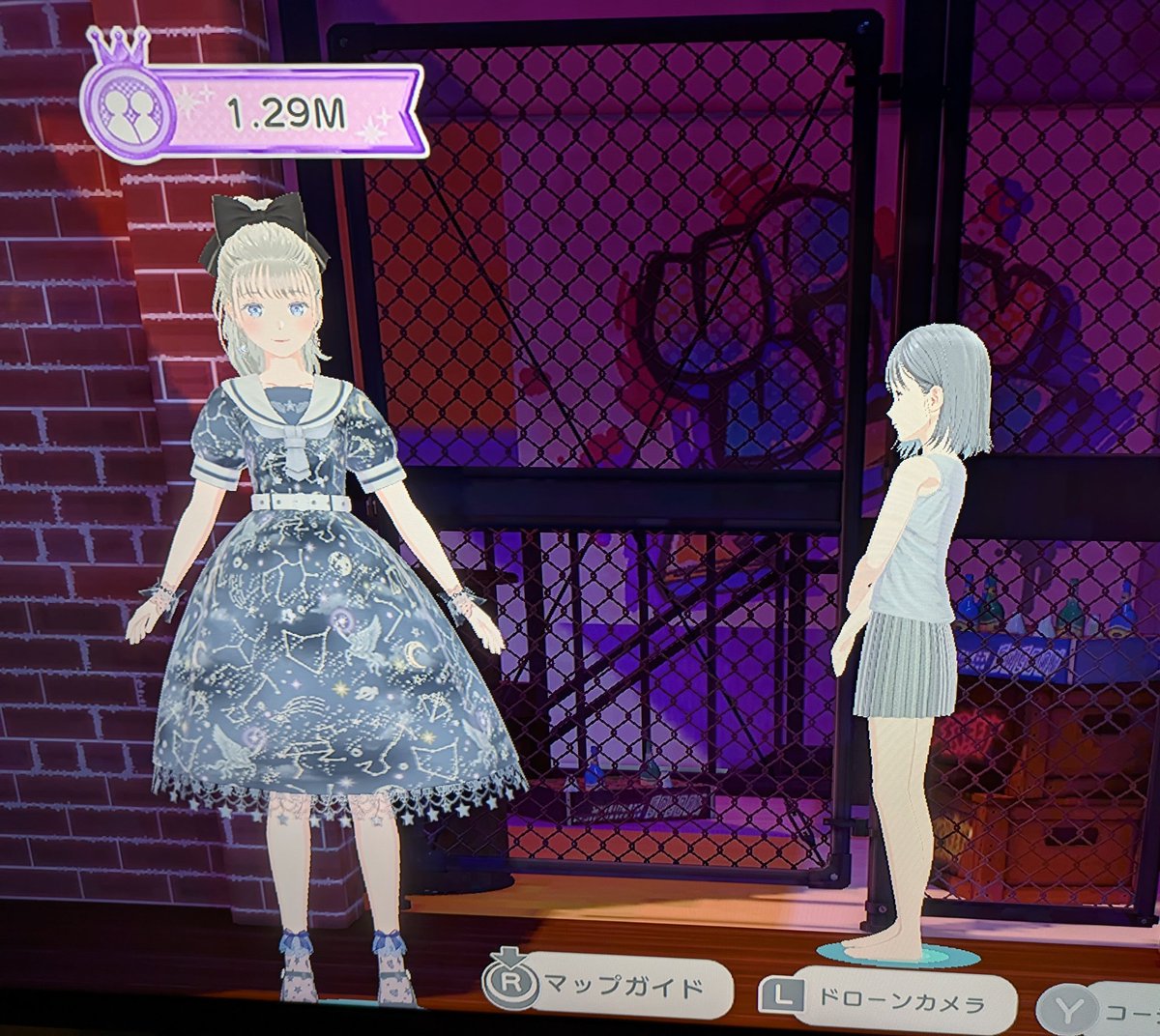 ファッションドリーマーの世界に来たさちのちゃん