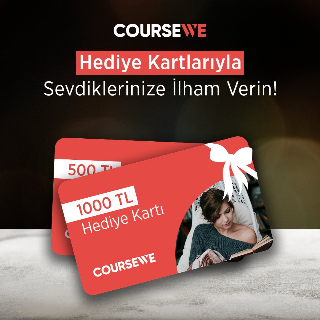 🎁 Sevdiklerinize En Değerli Hediye! 🎁
Kendini keşfetme ve geliştirme yolculuğuna adım atmak isteyen sevdiklerinize ne hediye edeceğinizi düşündünüz mü? 

Coursewe Hediye Kartı ile onlara kendi seçimlerini yapma özgürlüğünü sunun! 💡