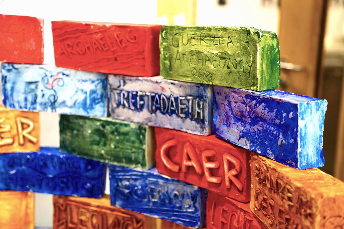 Dave 💙 (@sharewyatt) on Twitter photo At Making History <a href="/BeingHumanFest/">Being Human Festival</a> Day we were joined by fab artist @btaylorbeales & with over 100 visitors we co-created an incredible Roman wall art installation with graffiti. We'll be putting this on display <a href="/CAERHeritage/">CAER Heritage</a>, stunning photos by <a href="/Camerafreakuk/">Vivian Paul Thomas</a> ✊️ <a href="/cardiffuni/">Cardiff University</a> At Making History <a href="/BeingHumanFest/">Being Human Festival</a> Day we were joined by fab artist @btaylorbeales & with over 100 visitors we co-created an incredible Roman wall art installation with graffiti. We'll be putting this on display <a href="/CAERHeritage/">CAER Heritage</a>, stunning photos by <a href="/Camerafreakuk/">Vivian Paul Thomas</a> ✊️ <a href="/cardiffuni/">Cardiff University</a>