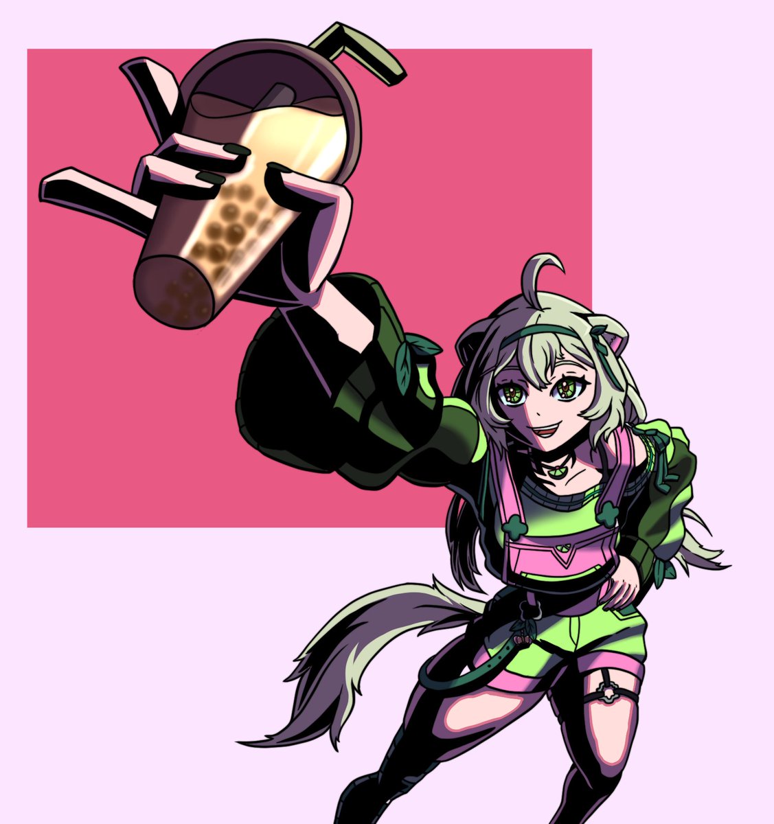 Some laimu fan art! Got tired trying to think of a background so we are doin a classic colored square yaaaayy!

#laimuart