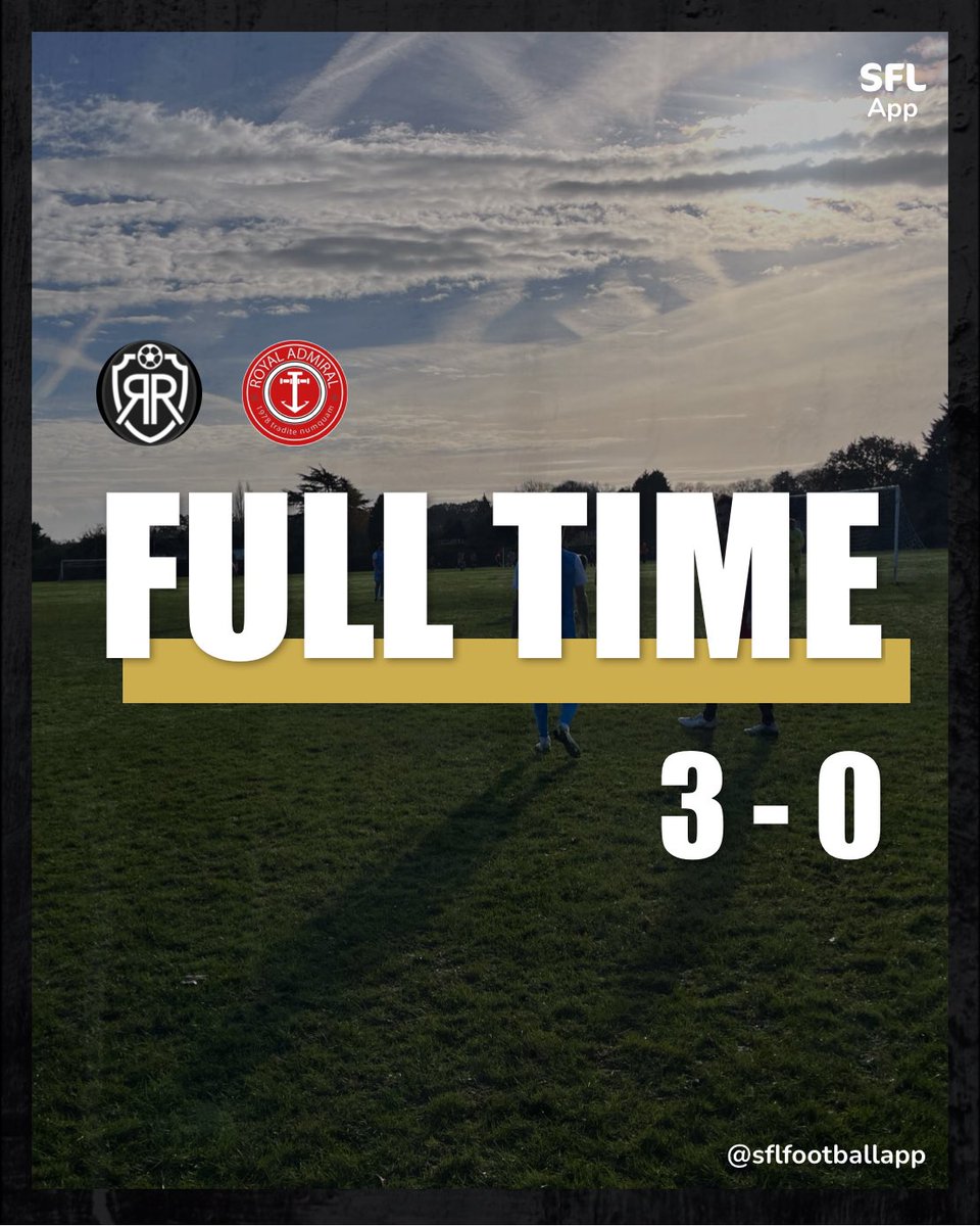 Believe it or not, we were the better team today. Couldn’t finish our chances A decent performance. Good luck to <a href="/RickmanRovers_/">RickmanRoversFC</a> in the next round ⚽