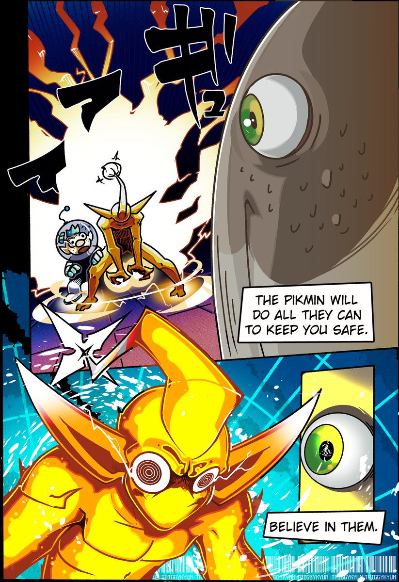 Be brave, yellow pikmin.