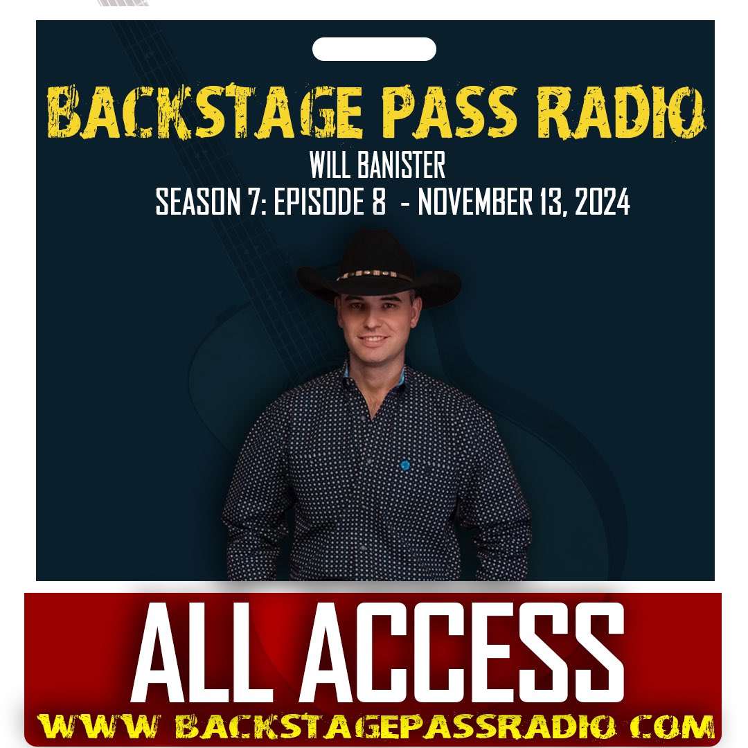Check out my interview with <a href="/WBanisterMusic/">WillBanisterMusic</a> at backstagepassradio.com #willbanister #willbanistermusic #backstagepassradio #backstagepassradiopodcast <a href="/RandyHulsey/">Randy Hulsey</a> #randyhulsey #randyhulseypodcast # #randyhulseymusic