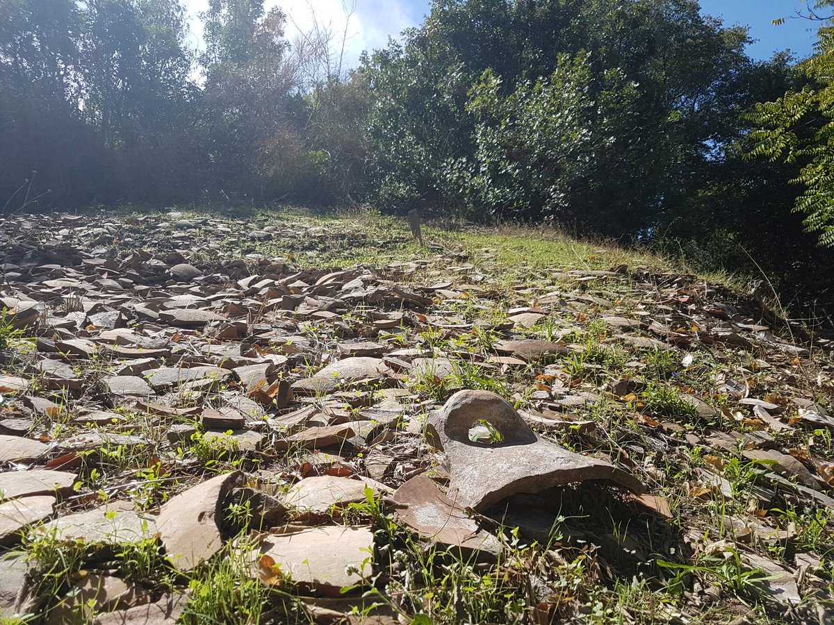 HuellasSevilla's tweet photo. Al sureste de Roma se encuentra  su "8° colina": el Monte Testaccio, la única "andaluza".
Tiene una altura de >50m y un diámetro de más de 1 km, y fue construida a base de millones de fragmentos de ánforas de aceite ya utilizadas, de las cuales más del 80% procedían de la Bética. https://t.co/EAkmyldijq