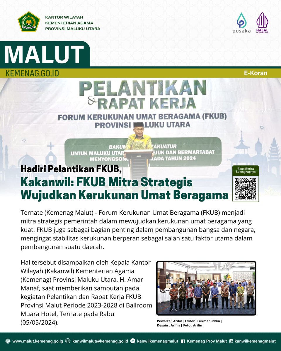 hindu_malut's tweet photo. Pelantikan dan Seminar FKUB 2024 https://t.co/6tA45cbva3