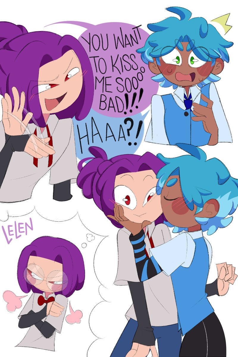 iCAPPUCCHINO's tweet photo. en efecto, bon si quería besukearlo AJKDHAJKS😈#FHSRE #FNAFHSRE https://t.co/bhNIOVflig