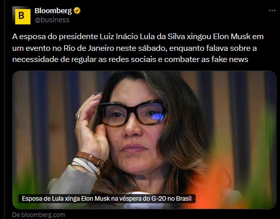 Isso aqui é um jornal internacional 👍🏻 

Parabéns, a crise já está aberta. Brasil passando vergonha internacional