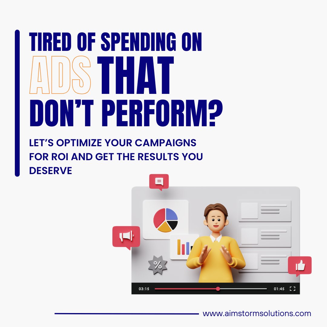 aimstormuae's tweet image. Tired of ad spend with no return? We specialize in optimizing campaigns for maximum ROI. Get ready to achieve the results your business deserves!

📱 +971 524063000
🌐 aimstormsolutions.com

#aimstormsolutions #digitalmarketing #marketing #digitalmarketingagency #seo #dubai