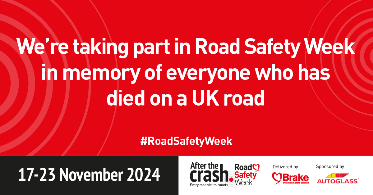 This year Road Safety Week is about remembering road victims, and supporting all those who have been hurt or lost a loved one in a road crash.

Take part and help us raise awareness for the devastating toll a crash can have brake.org.uk/road-safety-we…. brake.org.uk/road-safety-we… #WDoR24