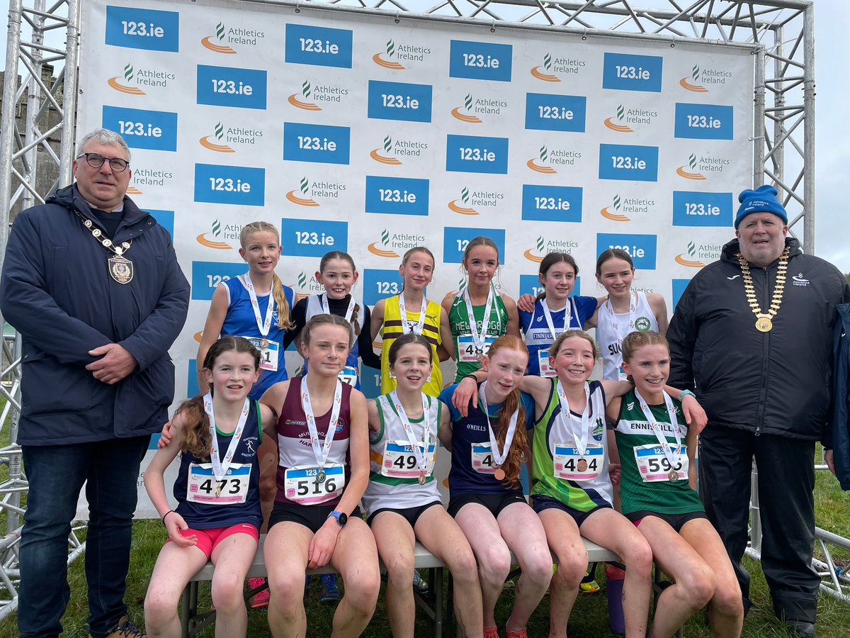 Our top 12 U14 Girls at the @ask123ie National Cross Country Championships✨

Well done girls👏

🥇Ailbhe Finucane (Templeogue A.C.)
🥈Lily Walsh (Mullingar Harriers A.C.)
🥉Sinéad Fitzpatrick (St. Abbans A.C.)

Full Results ⤵️ myrunresults.com/events/123ie_n…

@ask123ie
 #IrishAthletics