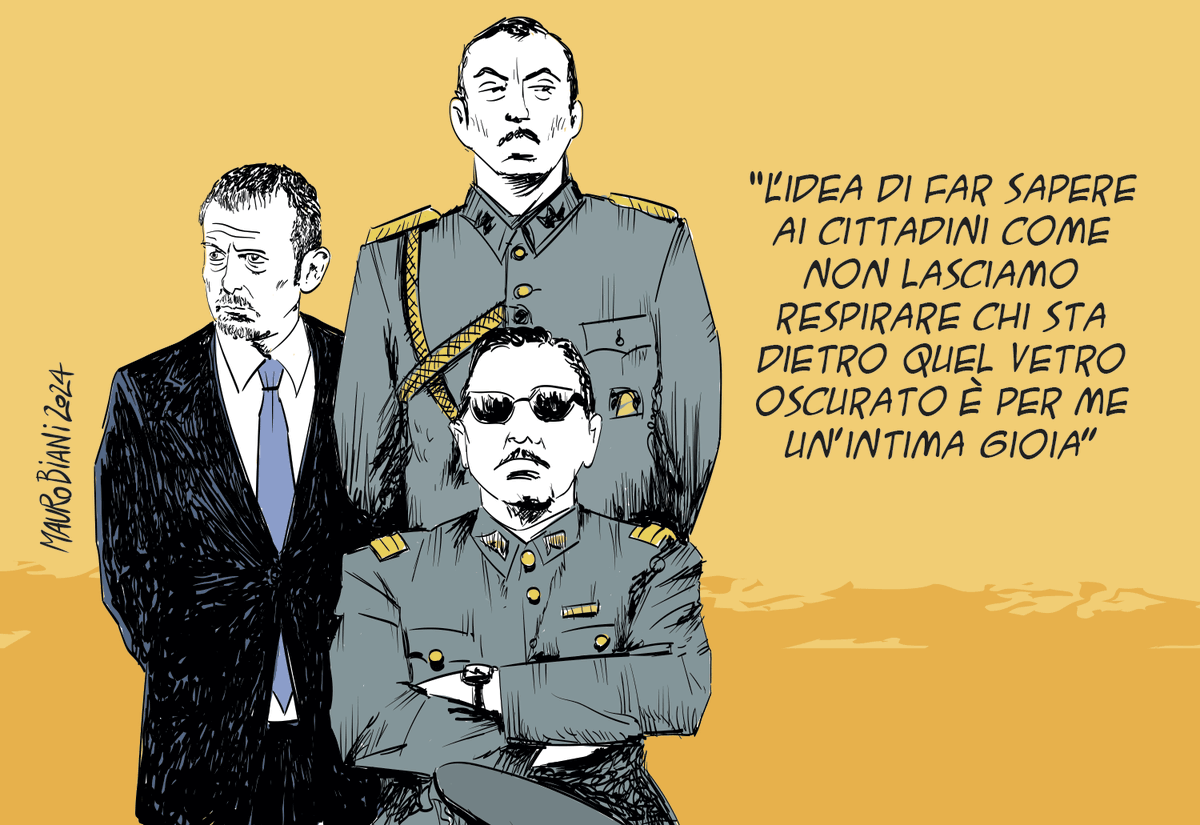 #destra #Delmastro #persone #carceri #cultura #politica #parafiliacondisturbodelsadismo
Senza vergogna, a Roma si dice "non si tarano più". Vale tutto. Anche se l'analisi di <a href="/LuigiManconi1/">Luigi Manconi</a> è interessante: 
youtube.com/watch?v=GUFjQy…
La vignetta oggi su <a href="/repubblica/">Repubblica</a>