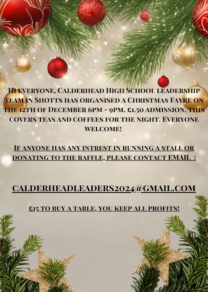 CHS Parent Council (@calderheadpc) on Twitter photo 