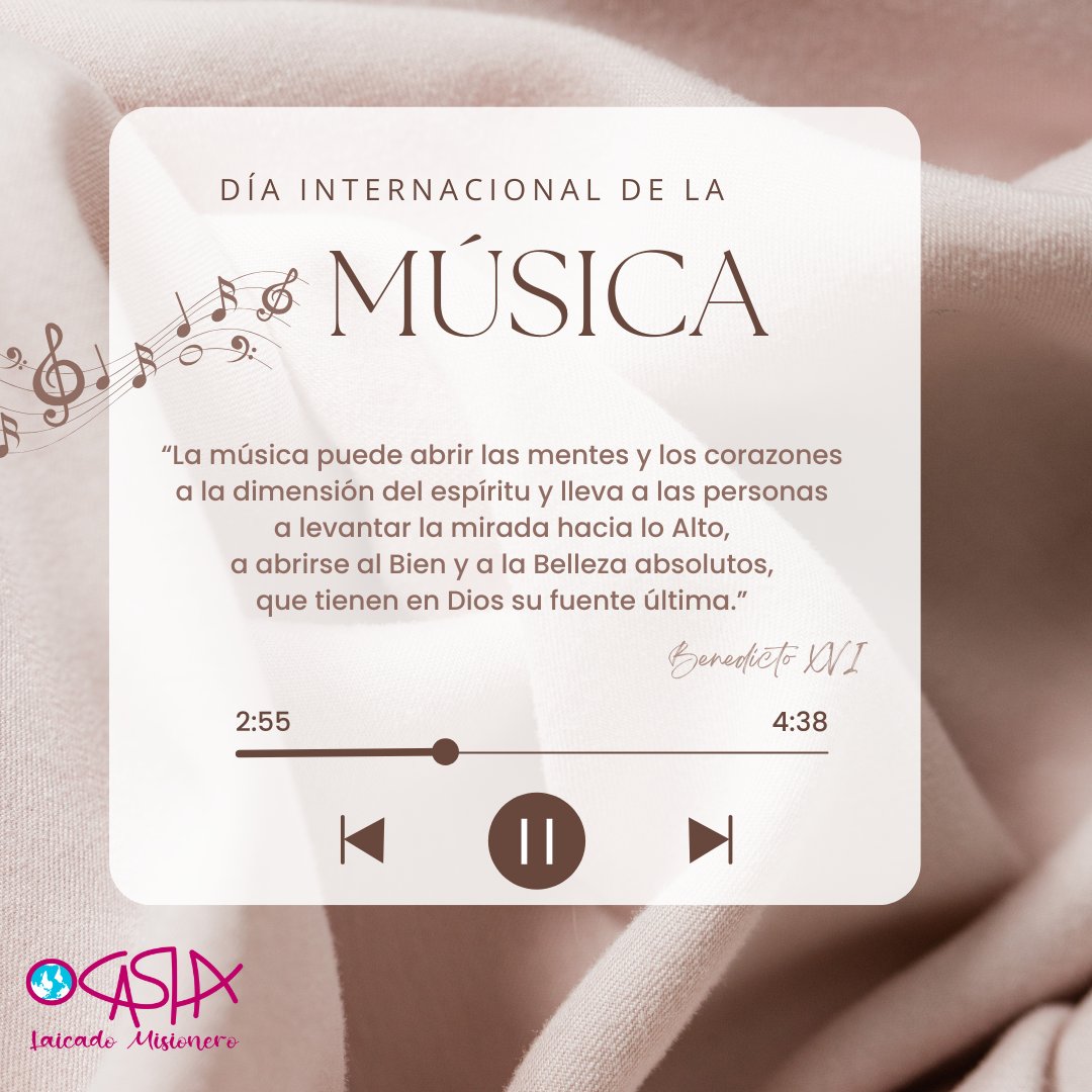 Hoy 22 de noviembre se celebra el Día Internacional de la Música
🎶🎵🎶

#BenedictoXVI