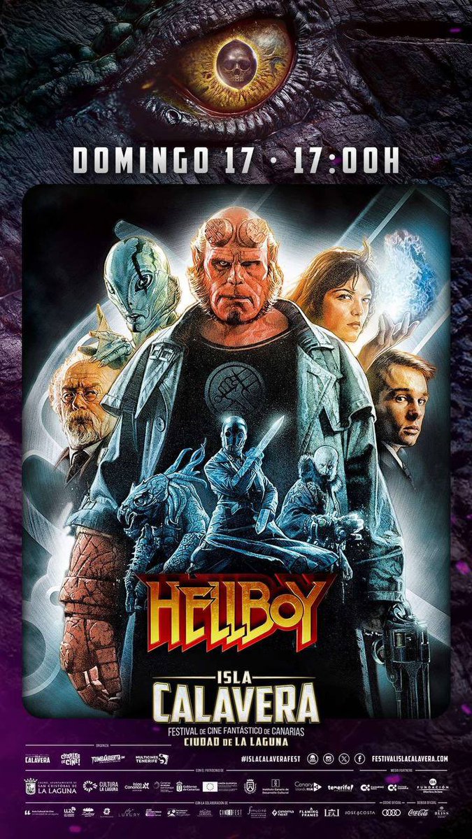 🎥🌟 Un domingo que será inolvidable en Isla Calavera con la presencia del actor y estrella cinematográfica, Ron Perlman (Hellboy, El nombre de la Rosa, Hijos de la Anarquía). 
<a href="/perlmutations/">Ron Perlman</a> @lalagunacultura <a href="/aytolalaguna_es/">Ayuntamiento de La Laguna</a> @cabildotenerife #latituddevida #islascanarias