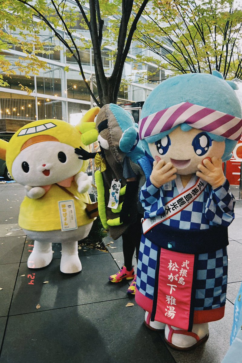 hapigraph's tweet photo. ゆるきゃら大集合✈���🐟🏝️

#はねぴょん #大田区 
#くさヤーマン #みやびちゃん #式根島
#TOKYO周穫祭2024 https://t.co/ii2db2SlNI