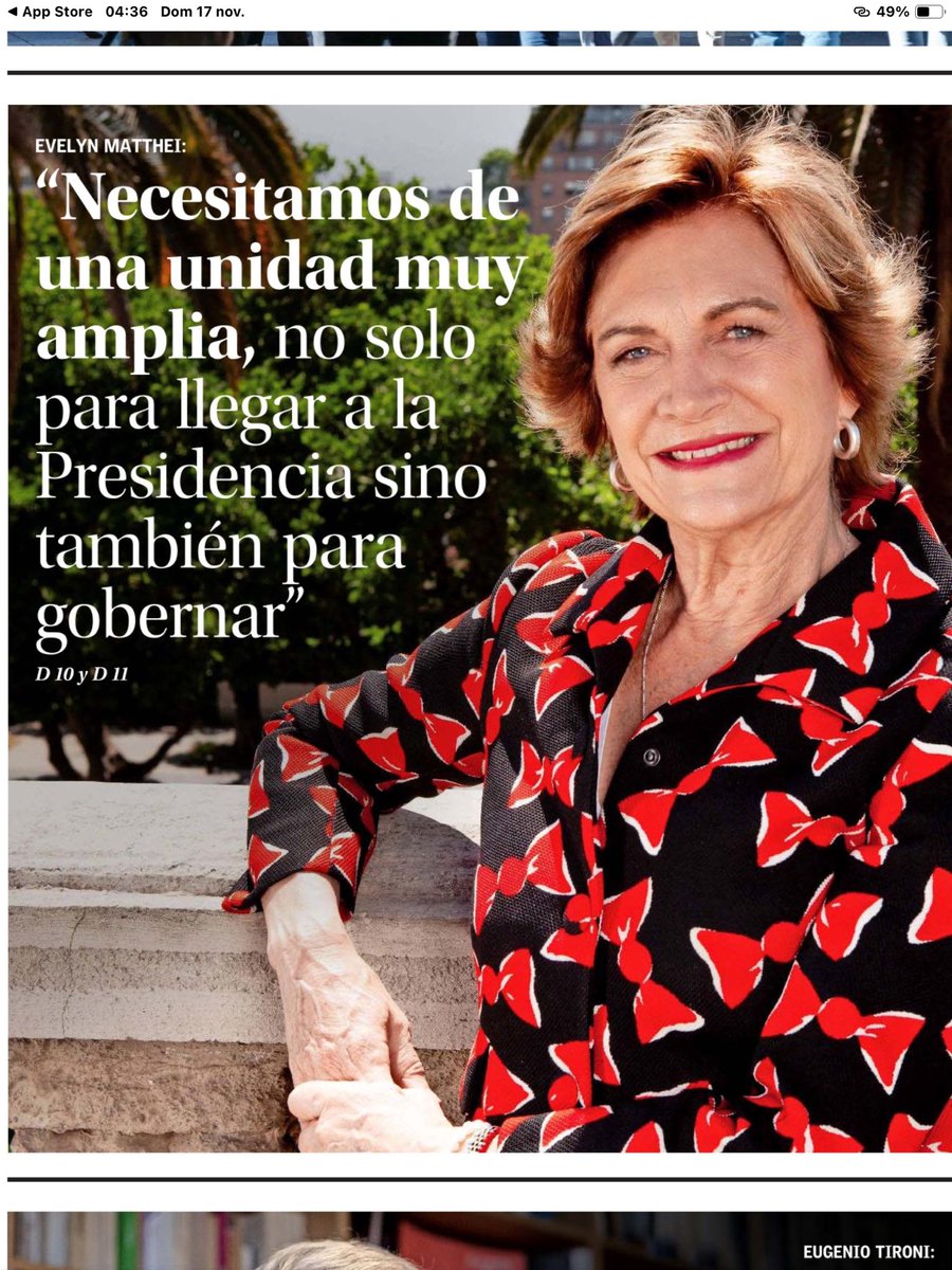 etoledog's tweet photo. Evelyn Matthei https://t.co/4p19rVNWna