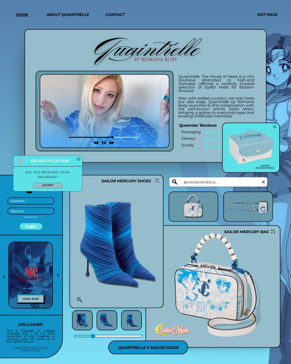 ⠀
⠀
              (릴리) 𝘛𝘖𝘋𝘈𝘠'𝘚 𝘏𝘖𝘛 𝘛𝘖𝘗𝘐𝘊   
              ABOUT 𝐉ᡣ𐭩𝐃𝐄.𝐑𝐀𝐋𝐋𝐄𝐈𝐆𝐇

              Received  my  PR  Package
              from <a href="/HouseofHeels_/">Quaintrelle</a> 💓
              #QuaintrelleXSailormoon
              #TheQRCollection 
⠀⠀