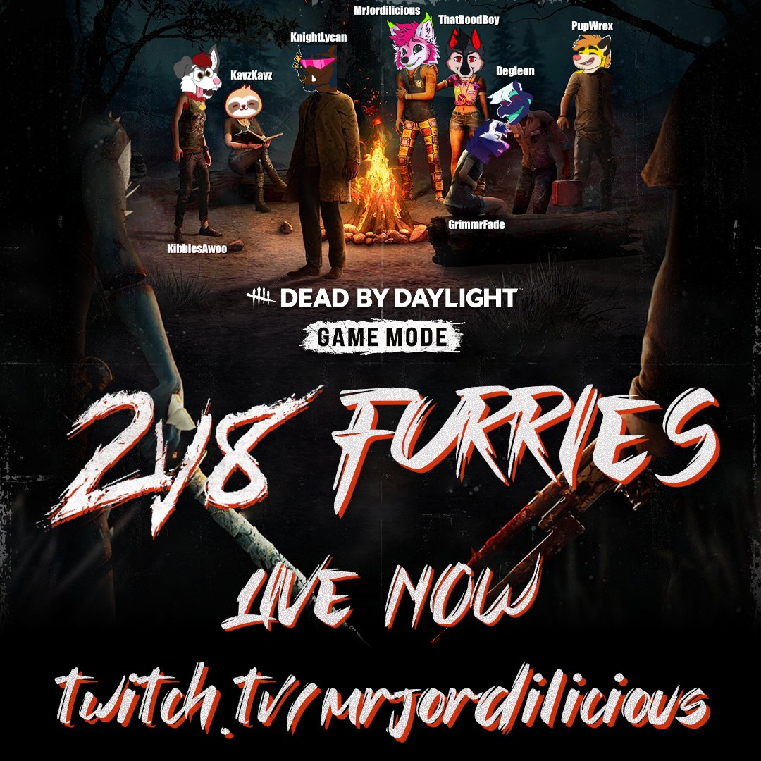 ๐พ Jordy aka MrJordilicious ๐ณโ๐๐บ (@mrjordilicious) on Twitter photo The affiliate-aversary is well underway. We'll end things today with a big furry collab playing DBD 2v8 mode with:
<a href="/PupWrexTTV/">PupWrex.TTV</a>
@KavzmcPenguin
<a href="/Degleon_Streams/">Degleon</a>
<a href="/GrimmrFade/">๐Grimm๐ Himbo Extraordinaire</a>
@KibblesAwoo
@LycanKnights
<a href="/ThatRoodBoy/">CHEEsBIGGESTHATER_42</a>
Come join in on the chaos ๐
twitch.tv/mrjordilicious The affiliate-aversary is well underway. We'll end things today with a big furry collab playing DBD 2v8 mode with:
<a href="/PupWrexTTV/">PupWrex.TTV</a>
@KavzmcPenguin
<a href="/Degleon_Streams/">Degleon</a>
<a href="/GrimmrFade/">๐Grimm๐ Himbo Extraordinaire</a>
@KibblesAwoo
@LycanKnights
<a href="/ThatRoodBoy/">CHEEsBIGGESTHATER_42</a>
Come join in on the chaos ๐
twitch.tv/mrjordilicious