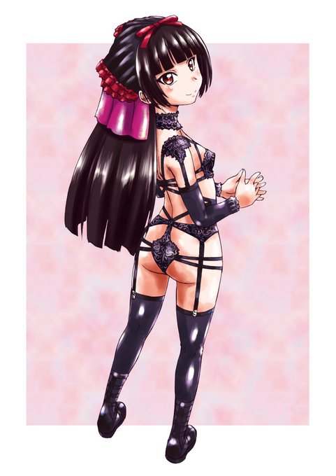 #いいインナーの日
ほとんどインナー(服も)ない絵かインナーじゃない絵ばっかりだった。 