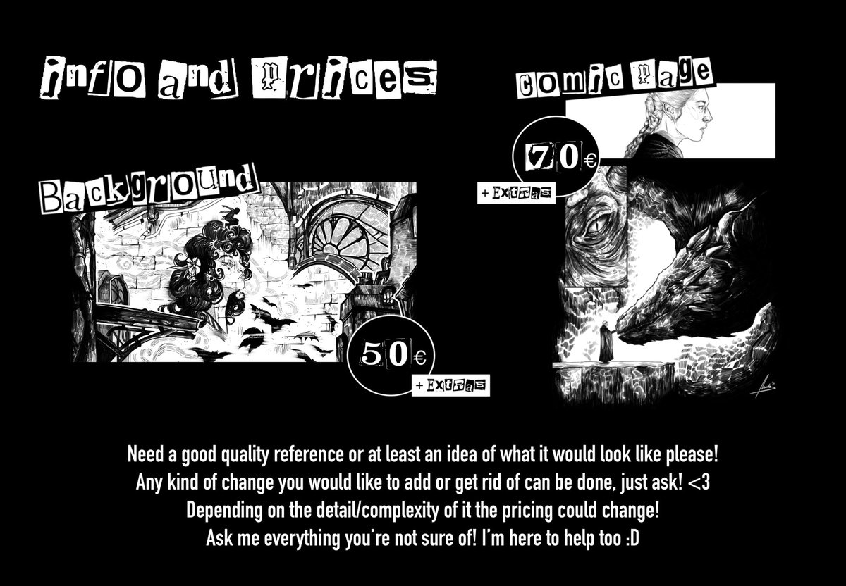 MY COMMISSIONS ARE OPEN! 🥹

if you’re interested please send me a DM and we’ll discuss it and if you have any questions too! 

rts are appreciated 🖤

🏷️: #CommissionsOpen