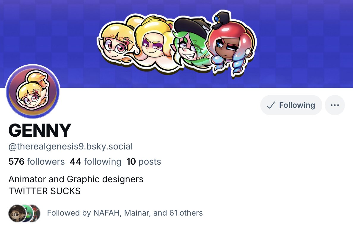 Happy birthday to the legend, Genny/Genesis!!! 🥳

What is your favorite animation by her?

youtube.com/@GennySFM

#splatoon #sfm #animation