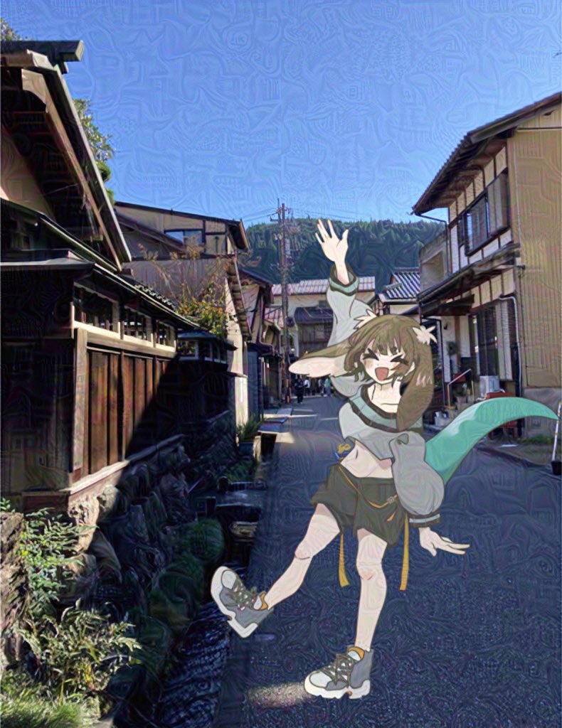 おうぃぶちゃんと郡上八幡ﾃﾞｰﾄ💗
ノイズをかけました！
#oc