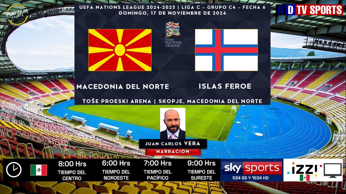ramonovic09's tweet photo. #UEFANationsLeague 2024-2025 #Fecha6 | ๐ฒ๐ฐ #MacedoniaDelNorte ๐ #IslasFeroe ๐ซ๐ด
๐๏ธ Hoy
๐ฒ๐ฝ โฐ 8:00 Hrs TC, 6:00 Hrs TP
๐บ @SKYSportsMX 534 SD y 1534 HD
๐ฑ๐ป sky+, izzi Go
๐ค @verabohne
๐คณ๐ผ #FutbolxSKY #MKDFRO https://t.co/DLBaBot9gu