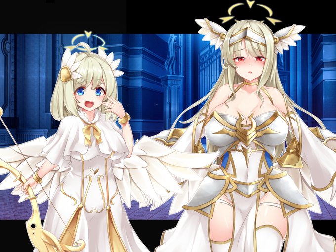 ふたなりが生えちゃった天使様の交尾 