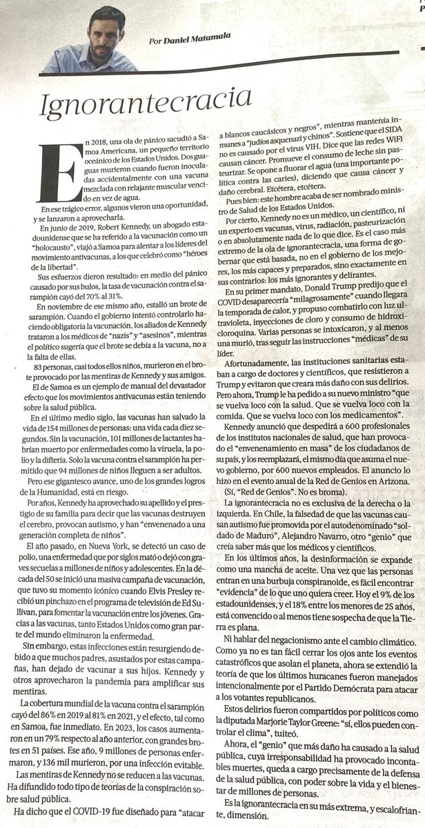 Columna:
Ignorantecracia